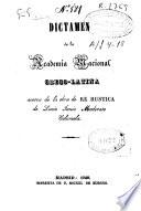 Dictamen de la Academia Nacional Greco-Latina acerca de la obra de Re Rustica de Lucio Junio Moderato Columela