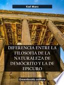 Diferencia entre la filosofía de la naturaleza de Demócrito y la de Epicuro