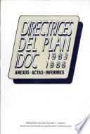 Directrices del plan IDOC. 1983-1986. Anexos-actas-informes
