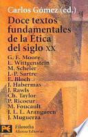 Libro Doce textos fundamentales de la ética del siglo XX