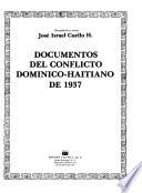 Documentos del conflicto dominico-haitiano de 1937