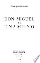 Don Miguel de Unamuno