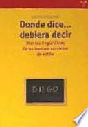 Libro Donde dice--, debiera decir--