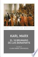 Libro El 18 Brumario de Luis Bonaparte