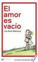 Libro El amor es vacío