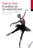 Libro El análisis de los espectáculos