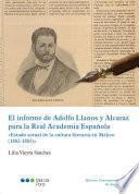 El informe de Adolfo Llanos de Alcaraz para al Real Academia Española
