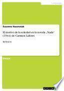 Libro El motivo de la soledad en la novela „Nada“ (1944) de Carmen Laforet