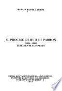 El proceso de Ruíz de Padrón, 1814-1818