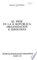 Libro El PSOE en la II república