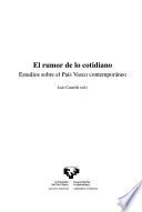 Libro El rumor de lo cotidiano
