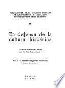 En defensa de la cultura hispánica