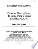 Encuesta nicaragüense de demografía y salud