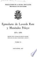 Epistolario de Laverde Ruiz y Menéndez Pelayo, 1874-1890