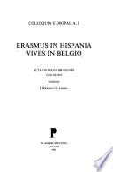 Erasmus in Hispania, Vives in Belgio