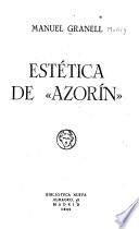 Estética de Azorín