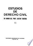 Estudios de derecho civil en honor del Prof. Castán Tobeñas