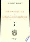 Estudios ofrecidos a Emilio Alarcos Llorach