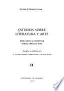Estudios sobre literatura y arte dedicados al profesor Emilio Orozco Díaz