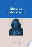 Libro Ética de la diferencia