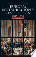 Libro Europa: Restauración y revolución