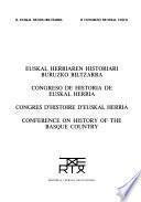 Euskal Herriaren Historiari Buruzko Biltzarra: Ekonomia eta gizarte arazoak (XIX-XX mendeak)