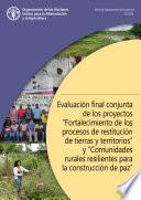 Evaluación final conjunta de los proyectos “Fortalecimiento de los procesos de restitución de tierras y territorios” y “Comunidades rurales resilientes para la construcción de paz”