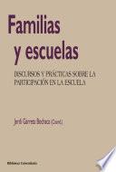 Libro Familias y escuelas