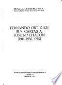 Fernando Ortiz en sus cartas a José Ma. Chacón (1914-1936, 1956)