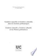 Libro Fronteras naturales y fronteras culturales en los Pirineos prehistóricos