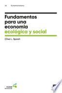 Libro Fundamentos para una economía ecológica y social