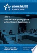 Fundamentos pedagógicos y didácticos de la Educación Superior (curso 15)