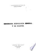 Geografía económica general y de Bolivia