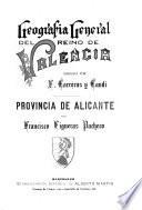 Geografía general del Reino de Valencia: Provincia de Valencia