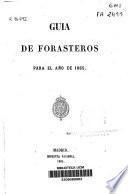 Guía de forasteros en Madrid para el año de 1865