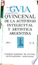 Guía quincenal de la actividad intelectual y artística argentina