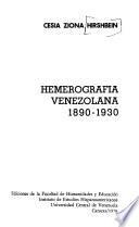 Hemerografía venezolana, 1890-1930