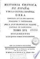 Historia critica de España y de la cultura española, 16