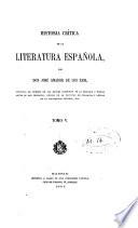 Historia critica de la literatura espanola