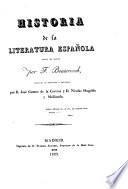 Historia de la Literatura Espanola (etc.)