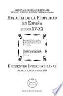 Historia de la propiedad en España