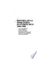 Historia de la psiquiatría en Puerto Rico, 1898-1988
