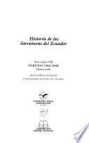 Historia de las literaturas del Ecuador, vol. 7