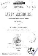 Historia de las Universidades, colegios y demás establecimentos de enseñanza en España