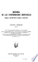 Historia de las universidades hispánicas