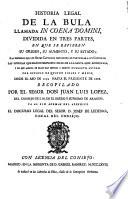 Historia Legal De La Bula llamada in Coena Domini