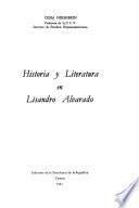 Historia y literatura en Lisandro Alvarado