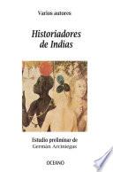 Libro Historiadores de Indias