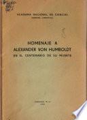 Homenaje a Alexander von Humboldt
