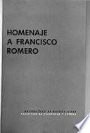 Homenaje a Francisco Romero